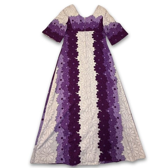 Vintage Empire Waist Floral Maxi Dress with Bell Sleeves | Women's 4 | Ui-Maikai - Picture 3 of 8